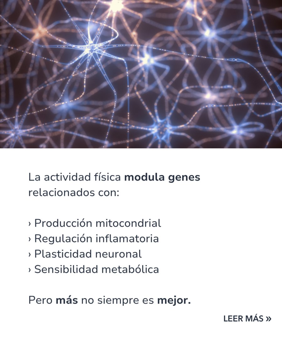 La actividad física modula genes